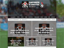 Tablet Screenshot of cupadefotbal.ro